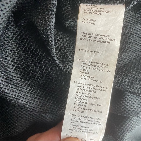 Urban Heritage Rain Jacket XL Black, White, & Blue Windbreaker Lightweight - Picture 4 of 6